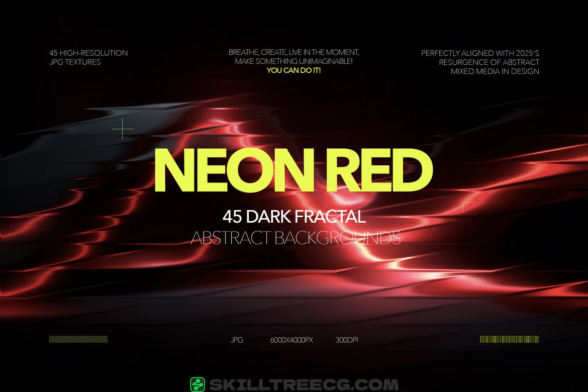 Neon Red Abstract Gradients（964001）-技能树